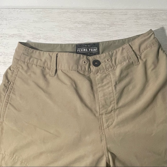 Flying Point Mens Utility Khaki Tan Shorts 28 - Picture 5 of 7